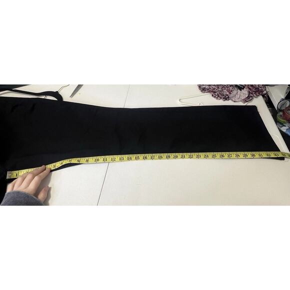 Lee Woman’s Black Denim Jeans Mid Rise Bootcut Pockets Stretch Size 12 Tall EUC - Picture 6 of 8